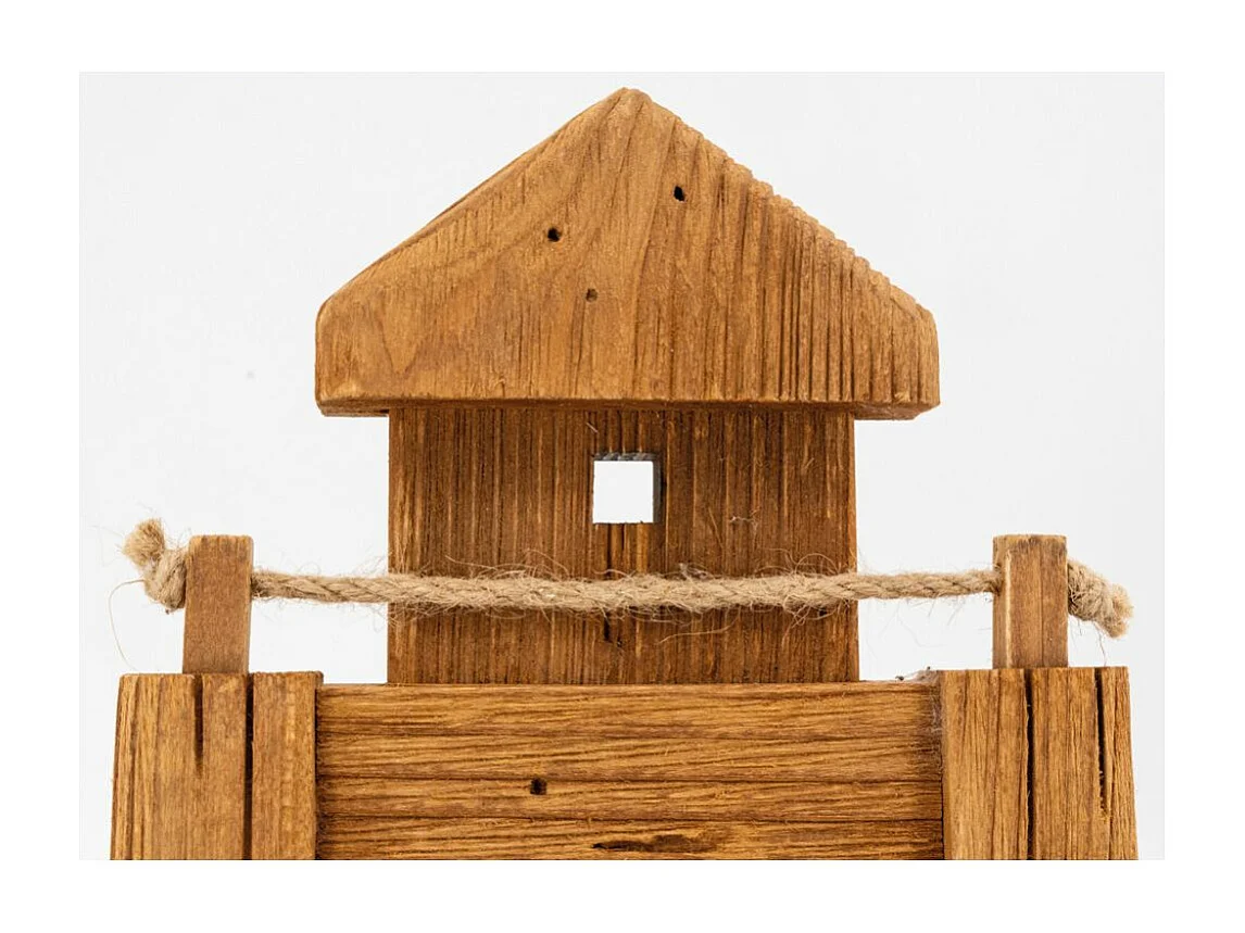 Cadre photo en bois recyclé Phare