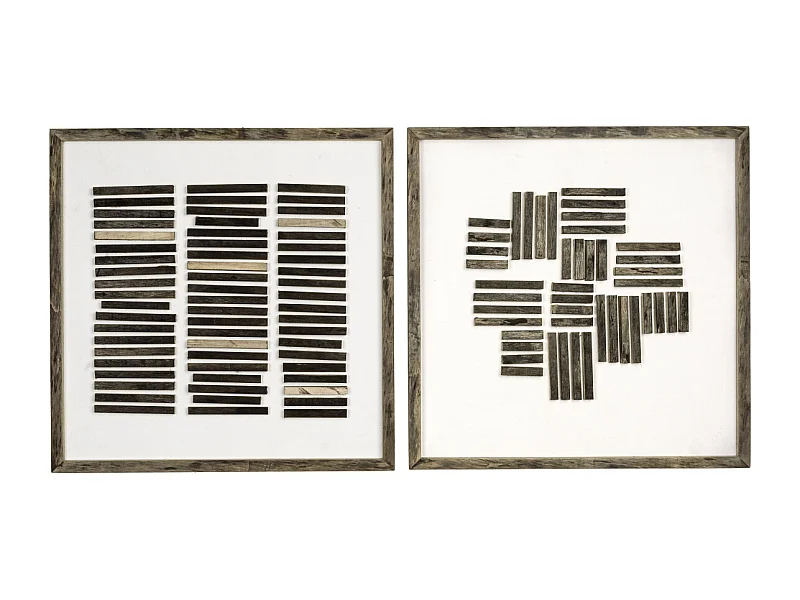 Cadres en bois Puzzle (Lot de 2)