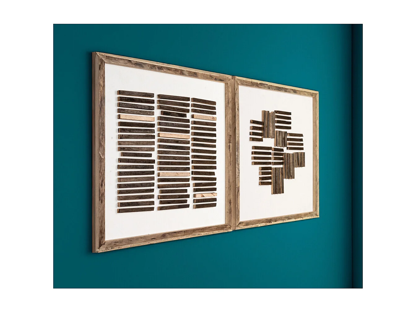 Cadres en bois Puzzle (Lot de 2)