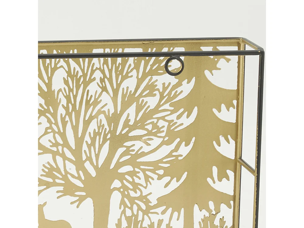 Photophores en métal Cerf rectangulaires