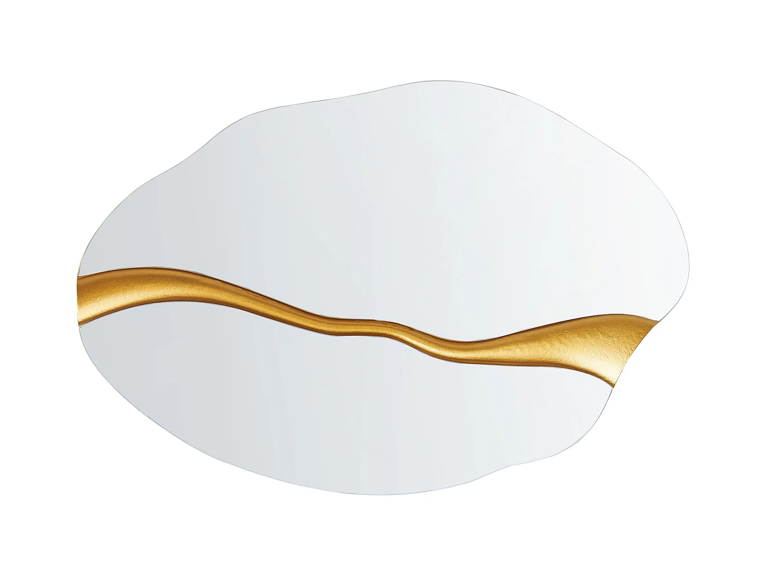 Miroir POIVRES 90 cm 60 cm Doré