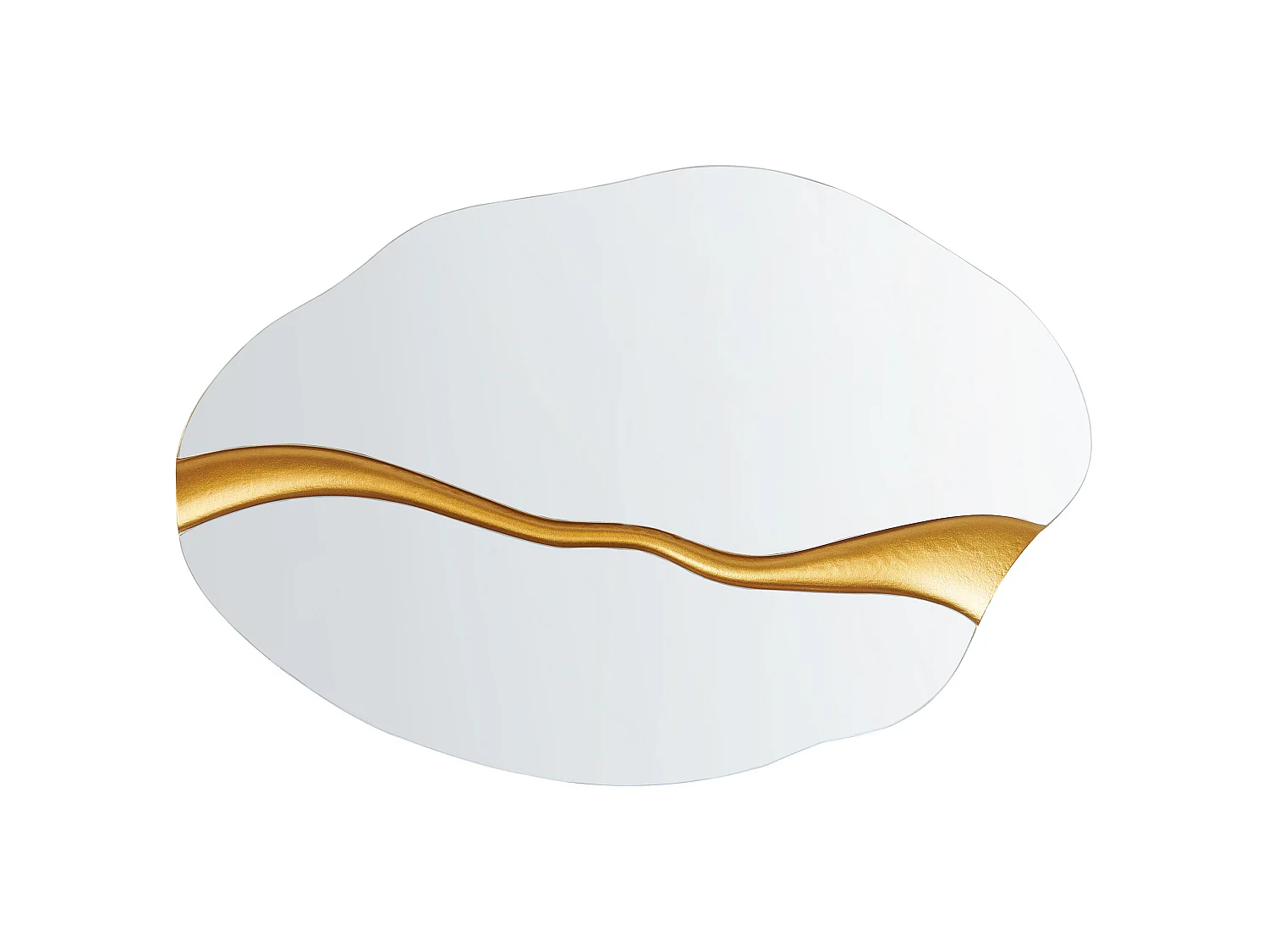 Miroir POIVRES 90 cm 60 cm Doré