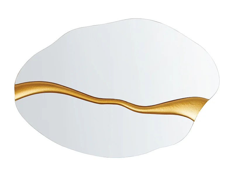 Wandspiegel POIVRES 90 cm 60 cm Gold