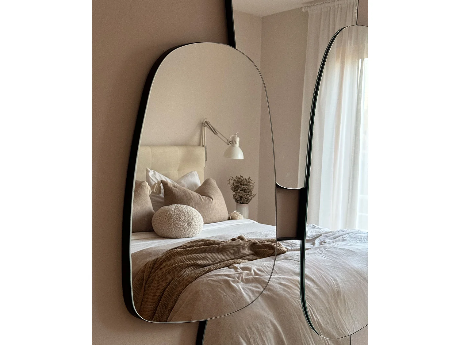 Wandspiegel VOUZON 80 cm 120 cm Silber