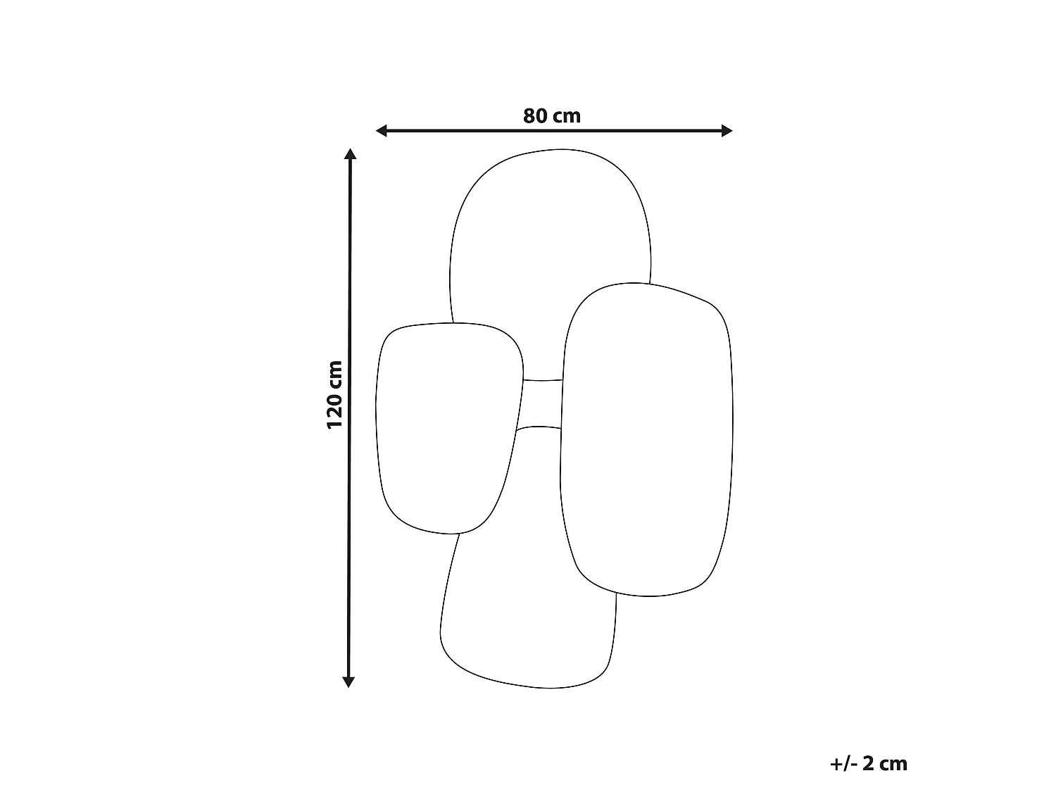Miroir VOUZON 80 cm 120 cm Argenté