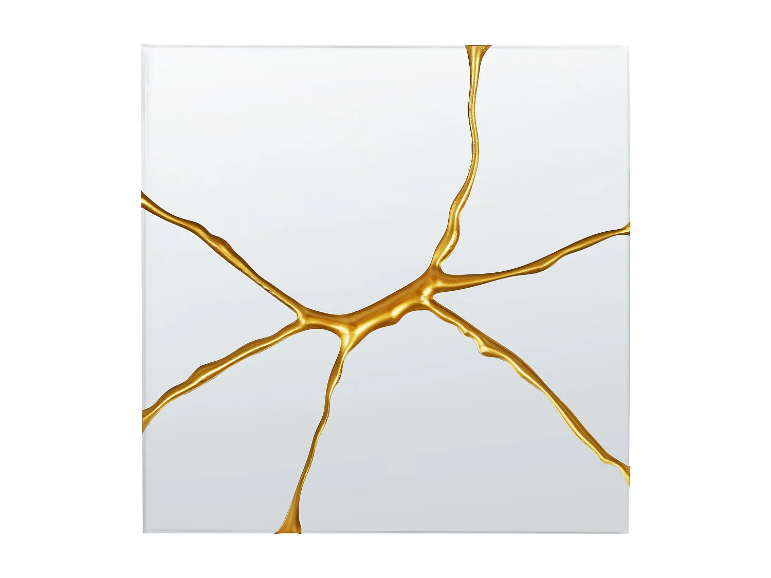 Specchio COOLE 80 cm 80 cm Oro