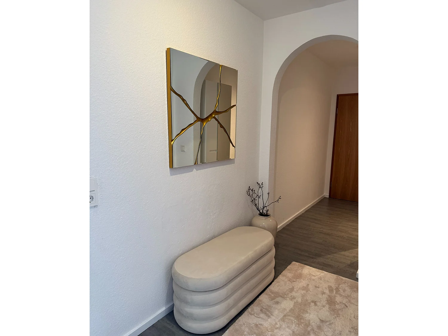 Miroir COOLE 80 cm 80 cm Doré