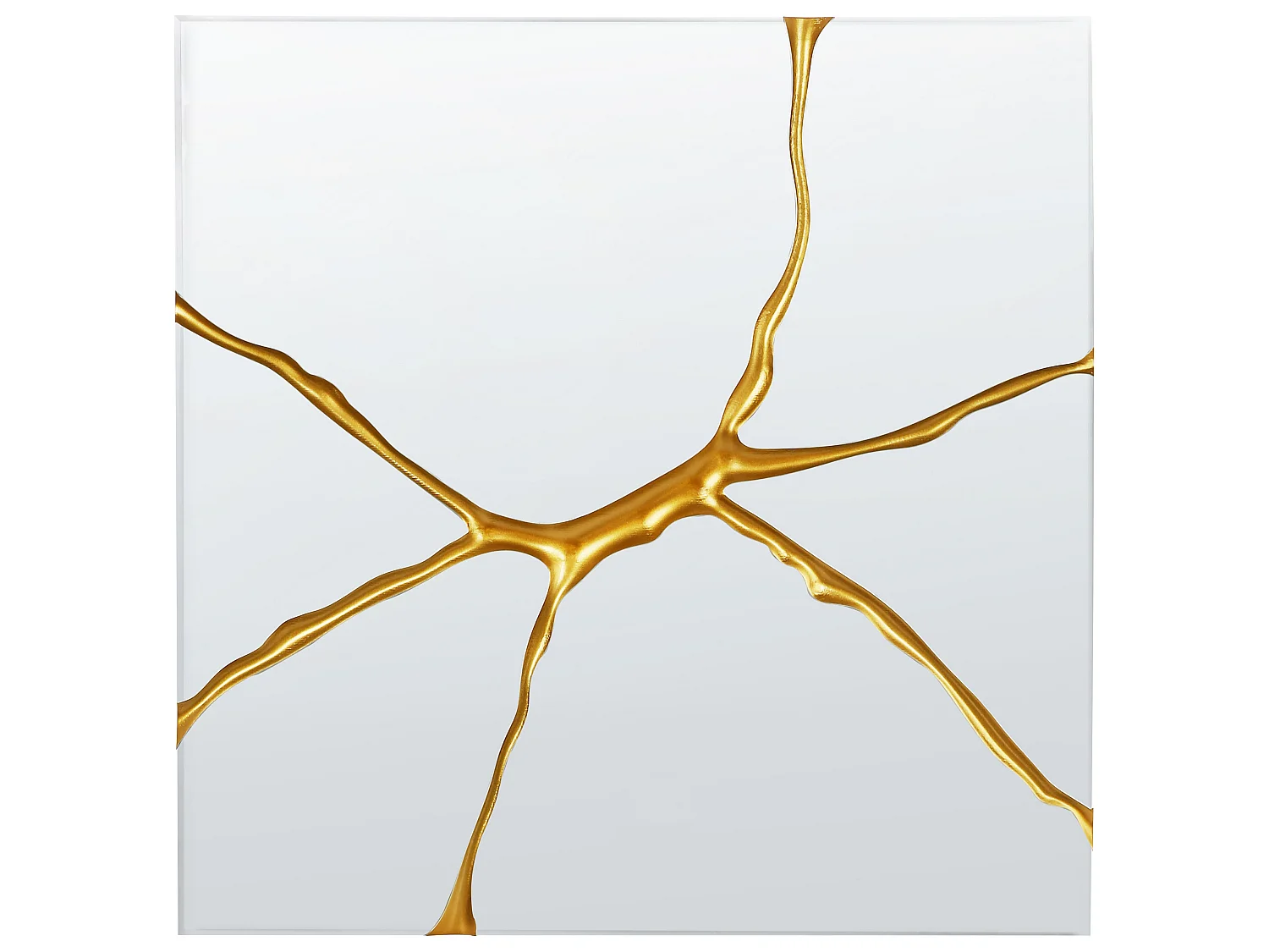 Wall Mirror COOLE 80 cm 80 cm Gold