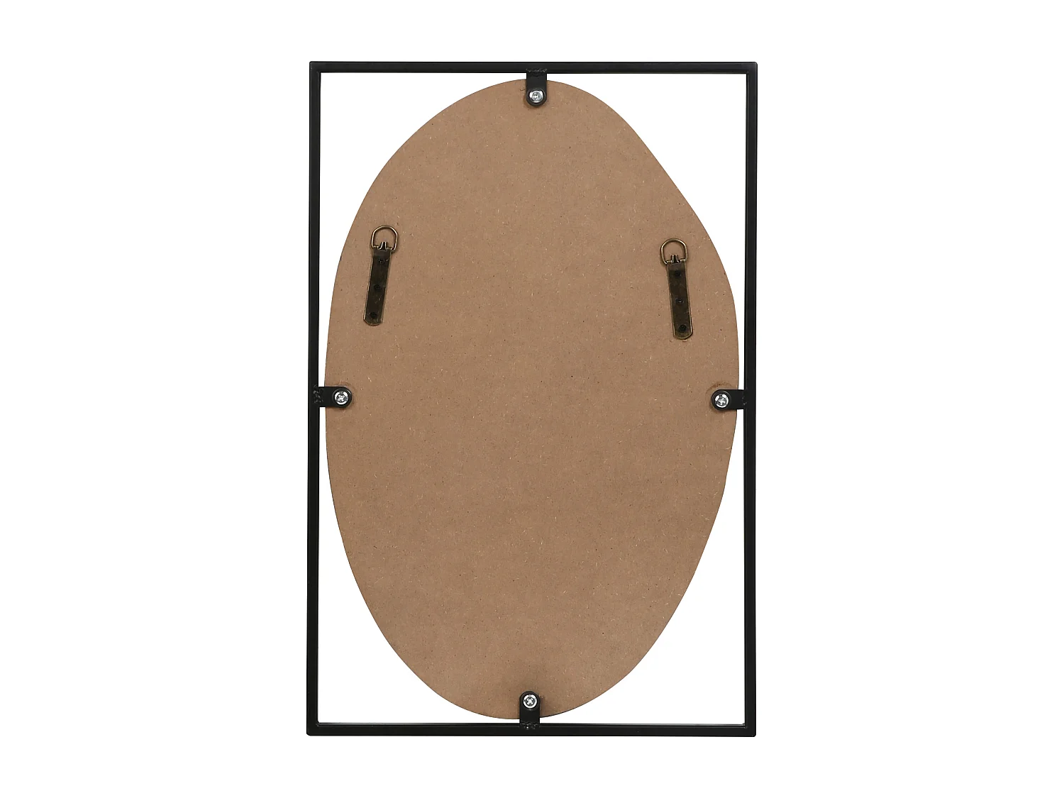 Miroir NIBELLE 40 cm 60 cm Métal Noir