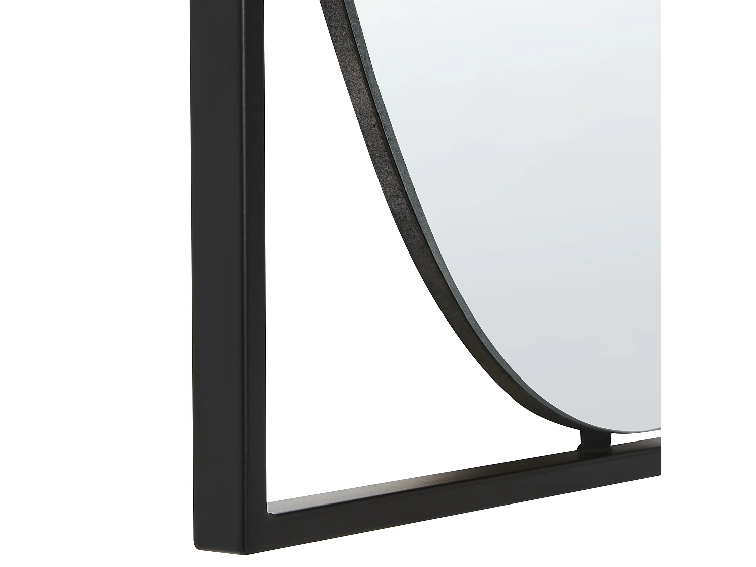 Miroir NIBELLE 40 cm 60 cm Métal Noir