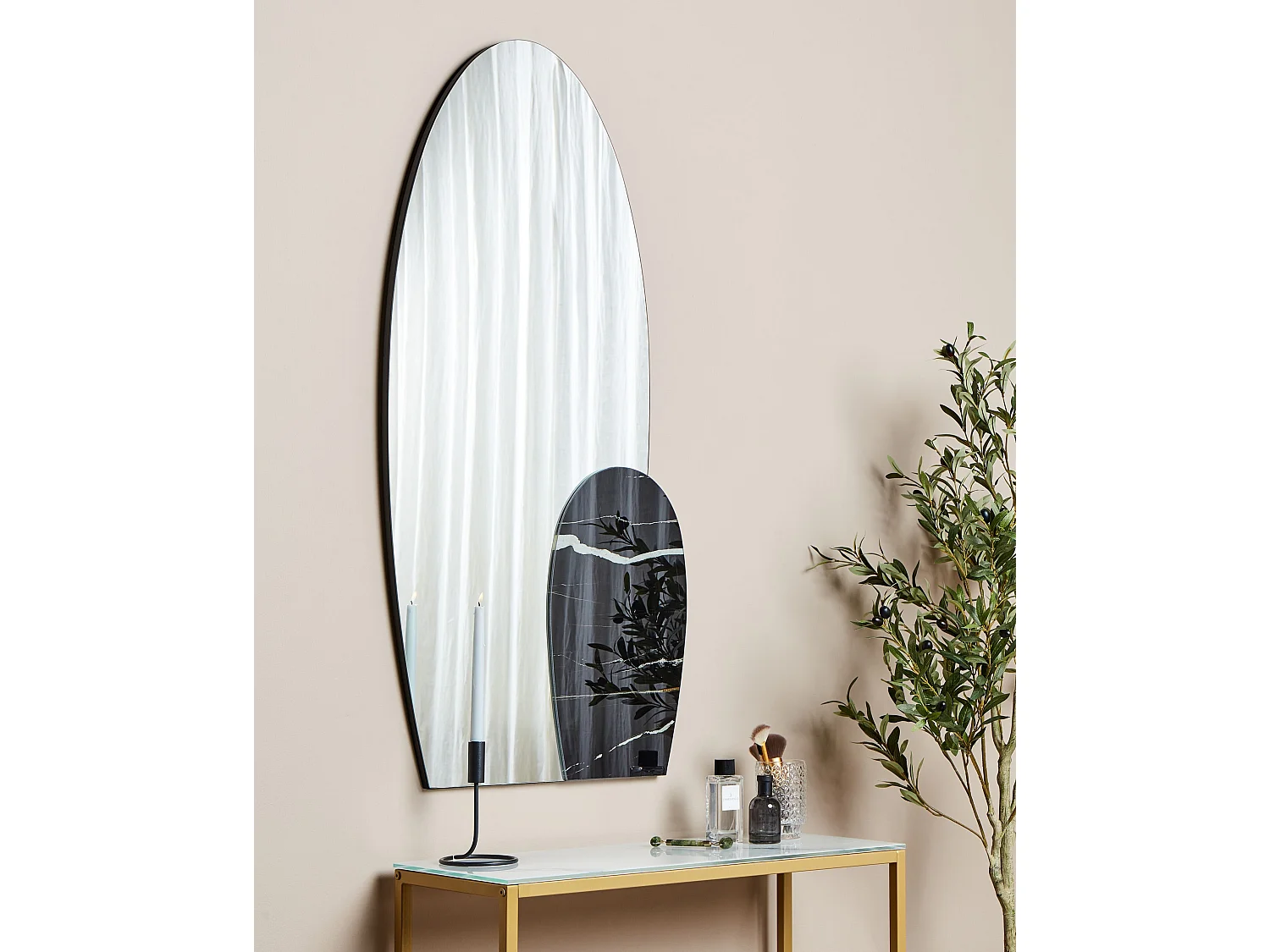 Wandspiegel VIERZON 58 cm 120 cm Schwarz