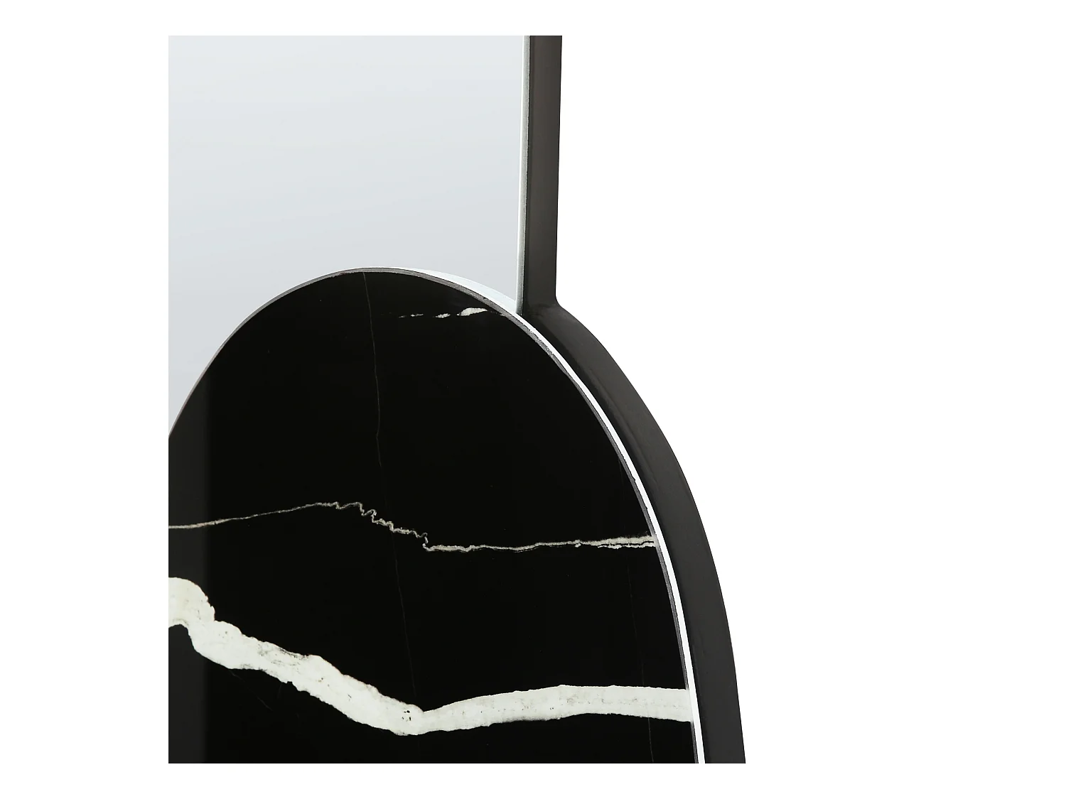 Wandspiegel VIERZON 58 cm 120 cm Zwart