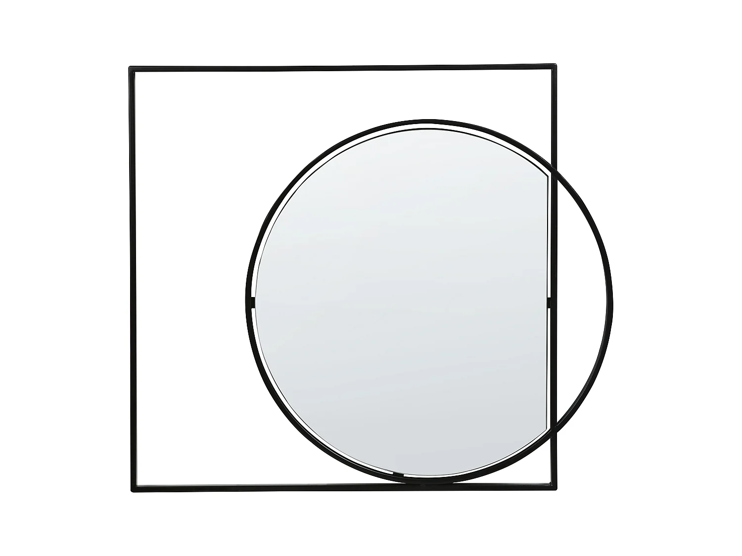 Miroir AUXY 79 cm 70 cm Métal Noir