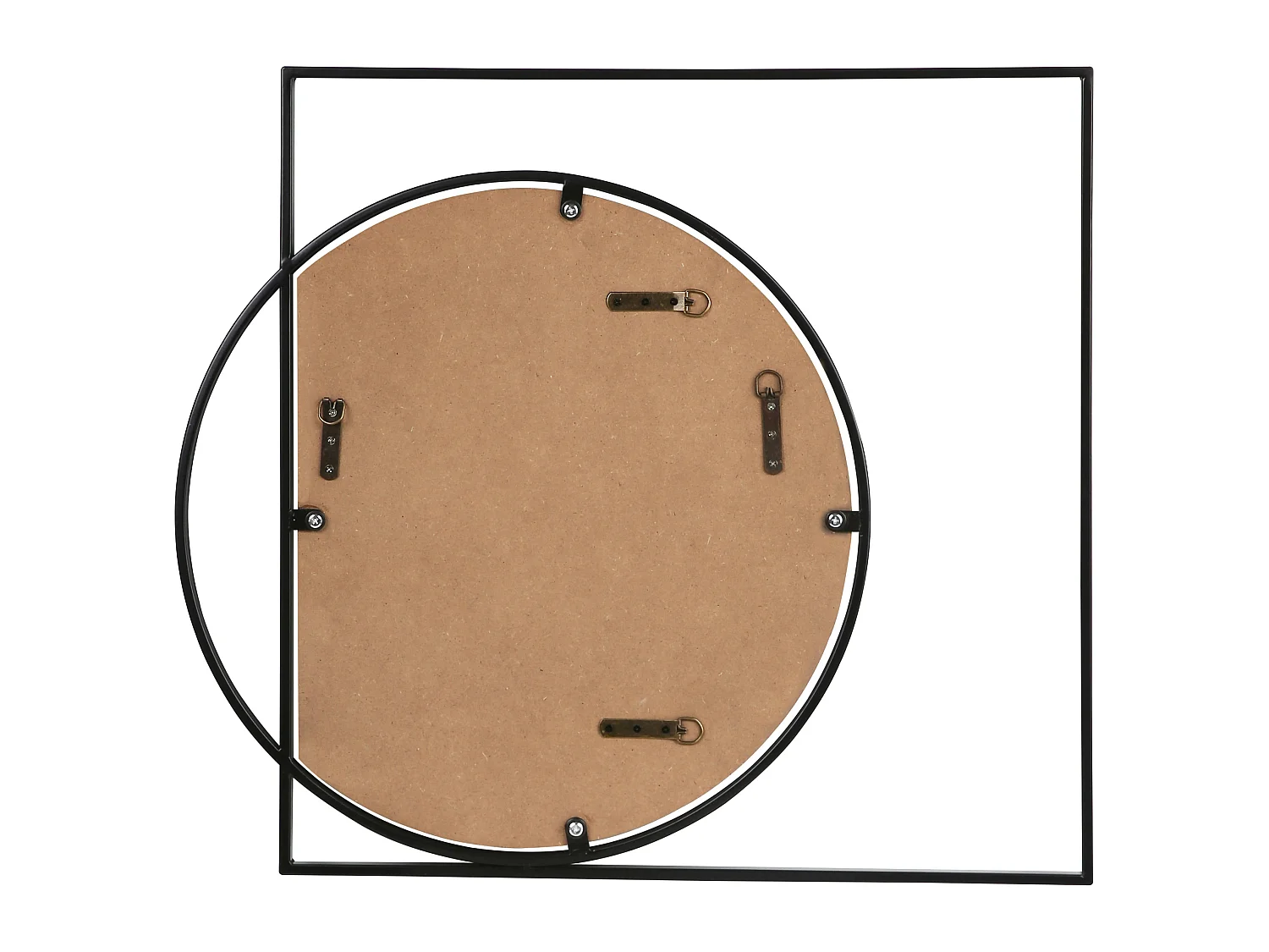 Miroir AUXY 79 cm 70 cm Métal Noir