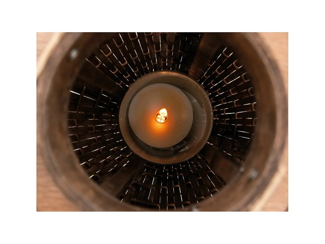 Lanterne ronde en pin Petit modèle