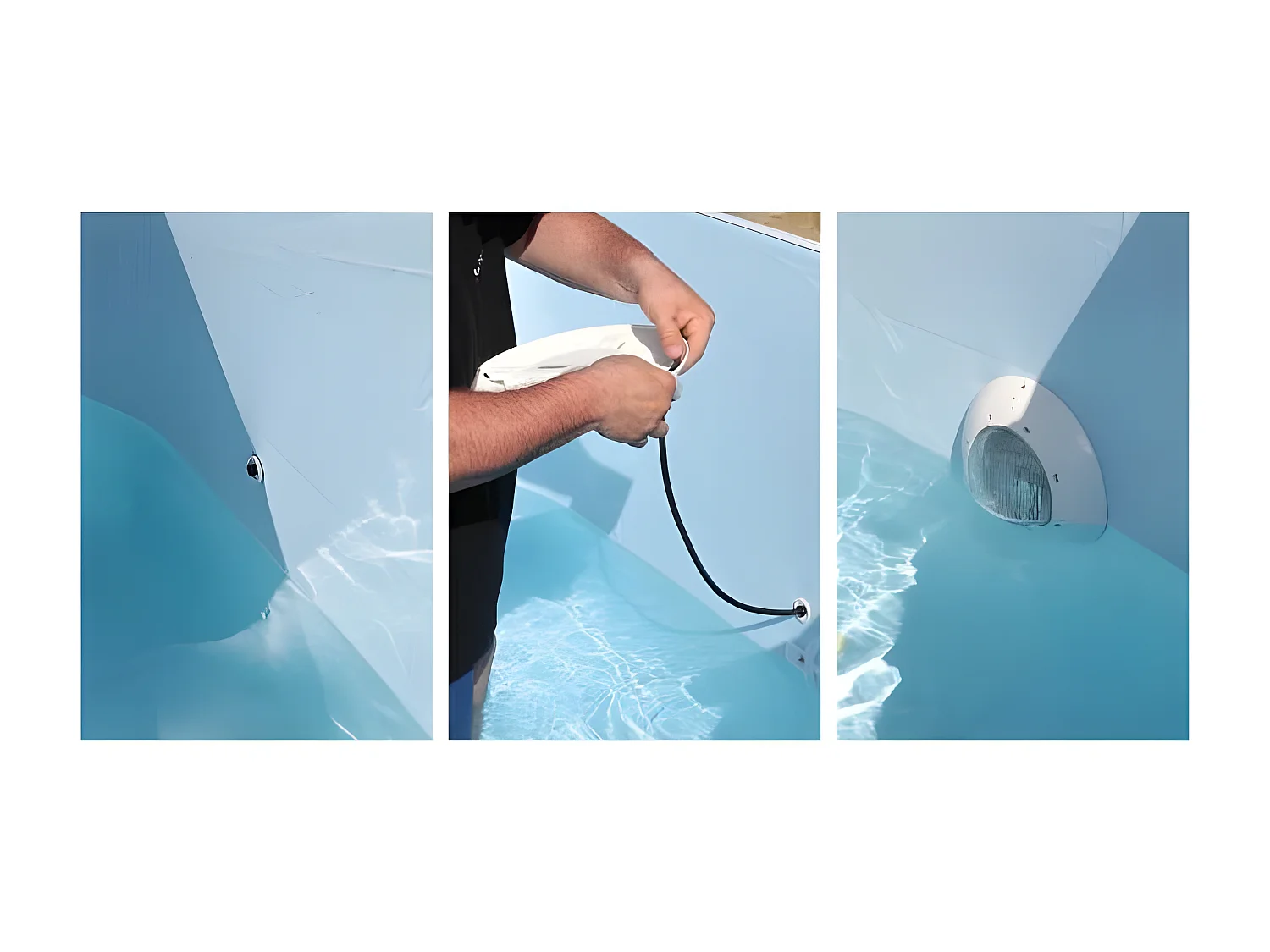 Projecteur LED 350 blanc froid 24W pour piscine bois - Ubbink