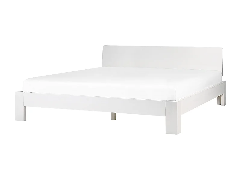 Bed Dennenhout ROYAN 180 x 200 cm Wit