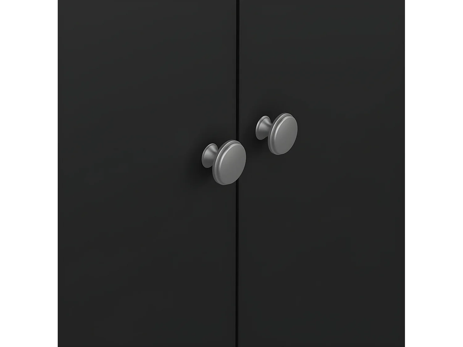 Madrid Kleiderschrank 3 Türen schwarz matt.