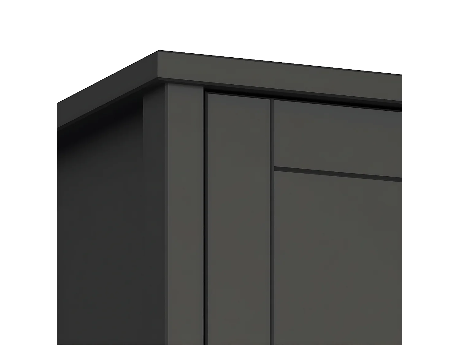 Tromsø kledingkast 6 deuren koffiekleur.