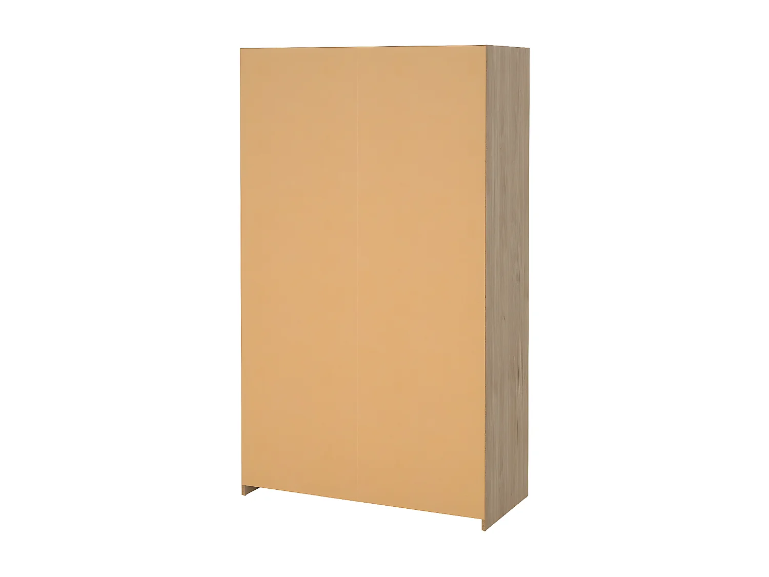 Kit Kleiderschrank mit Vorhang Nussbaum dekor beige.
