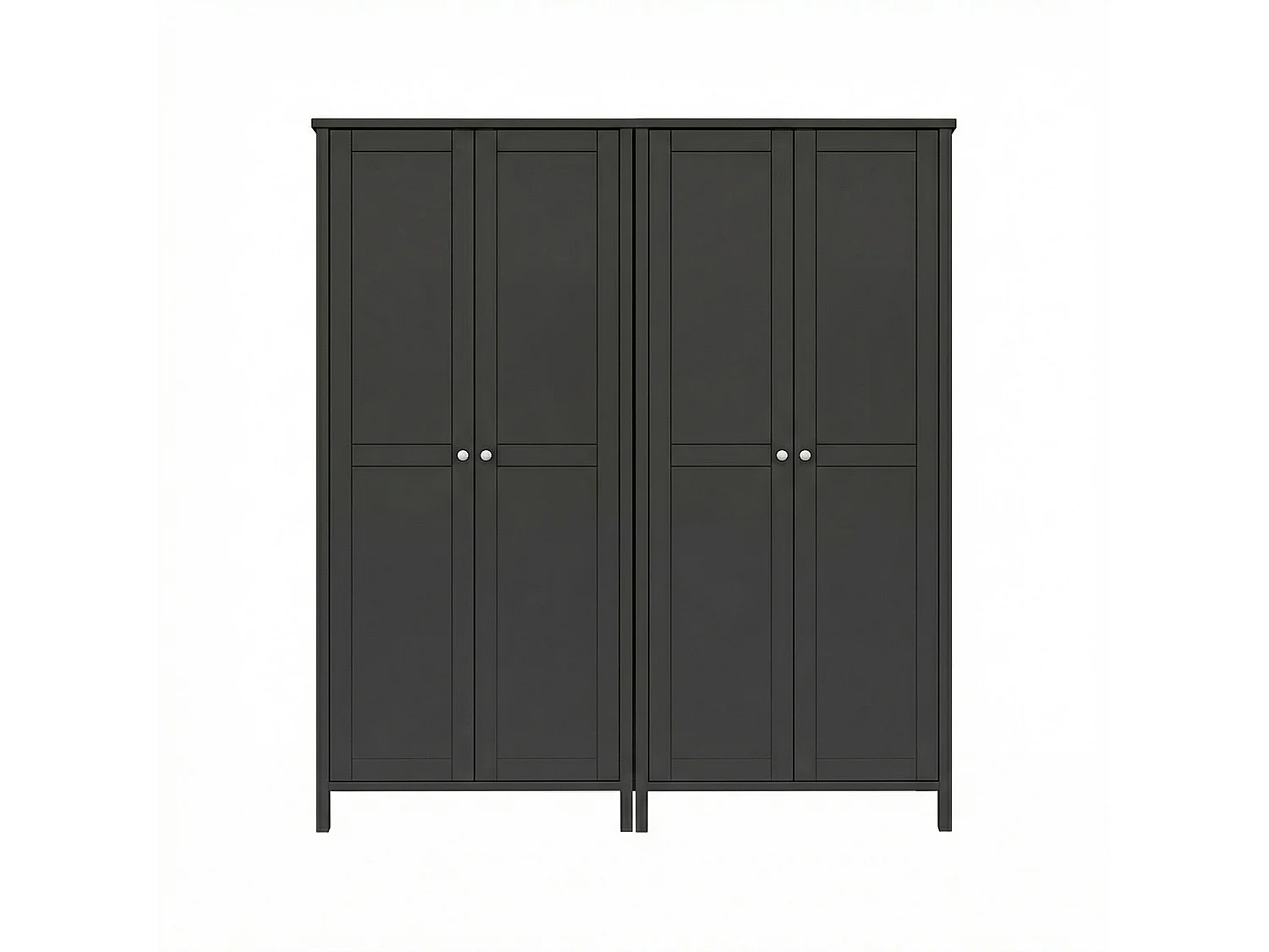 Tromsø armoire de rangement 4 portes couleur café.