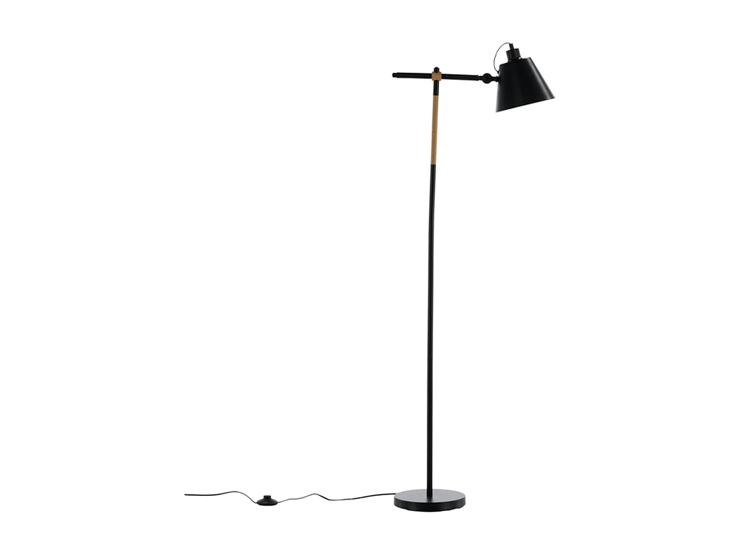 Lampadaire en Métal "Skott" 152cm Noir