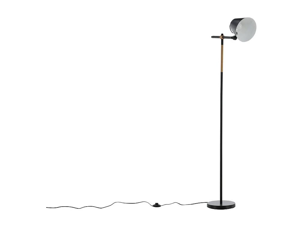 Lampadaire en Métal "Skott" 152cm Noir