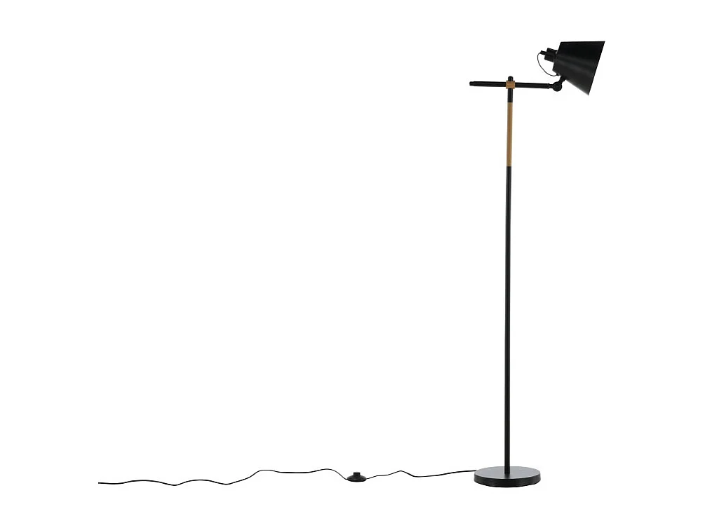 Lampadaire en Métal "Skott" 152cm Noir