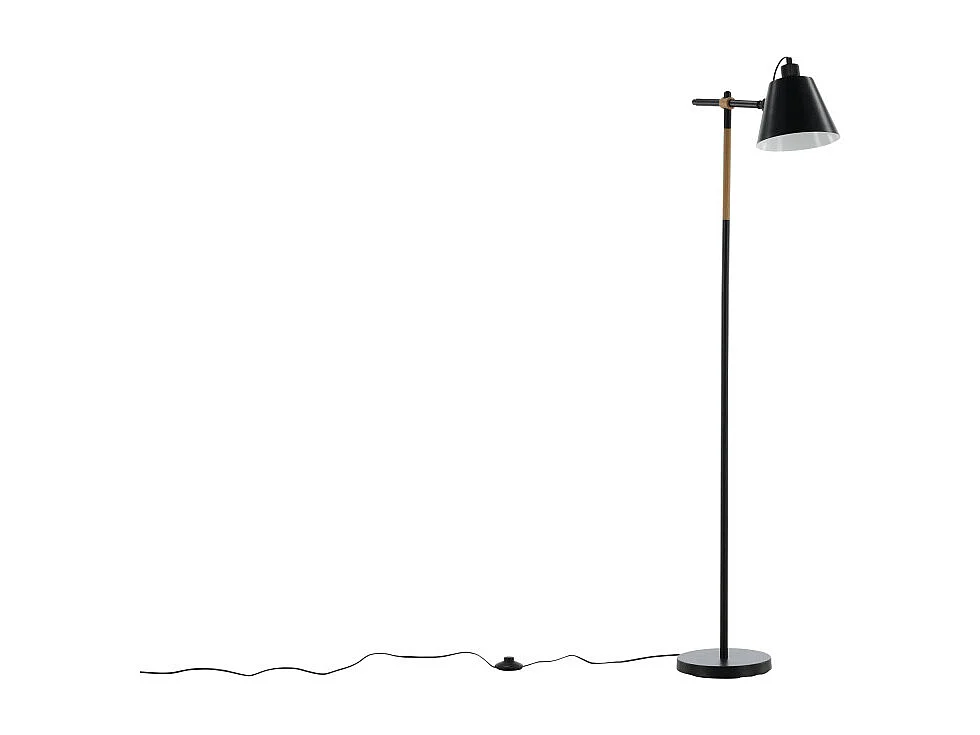 Lampadaire en Métal "Skott" 152cm Noir