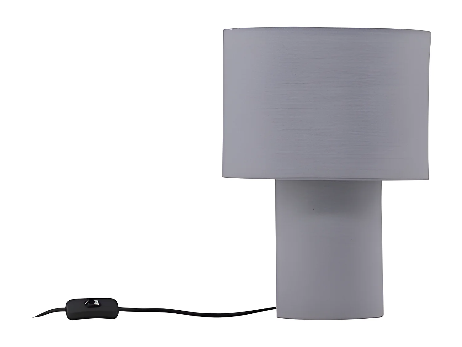 Lampe à Poser Déco "Etenio" 33cm Gris Clair