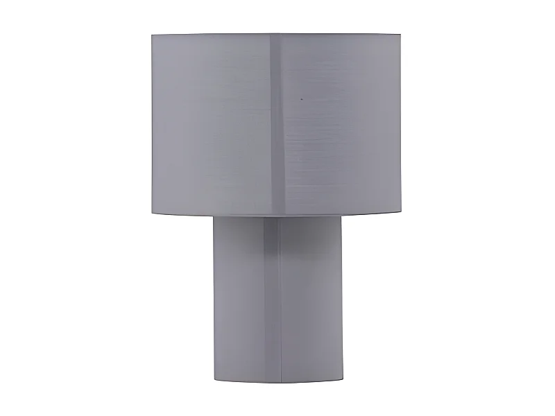 Lampe à Poser Déco "Etenio" 33cm Gris Clair
