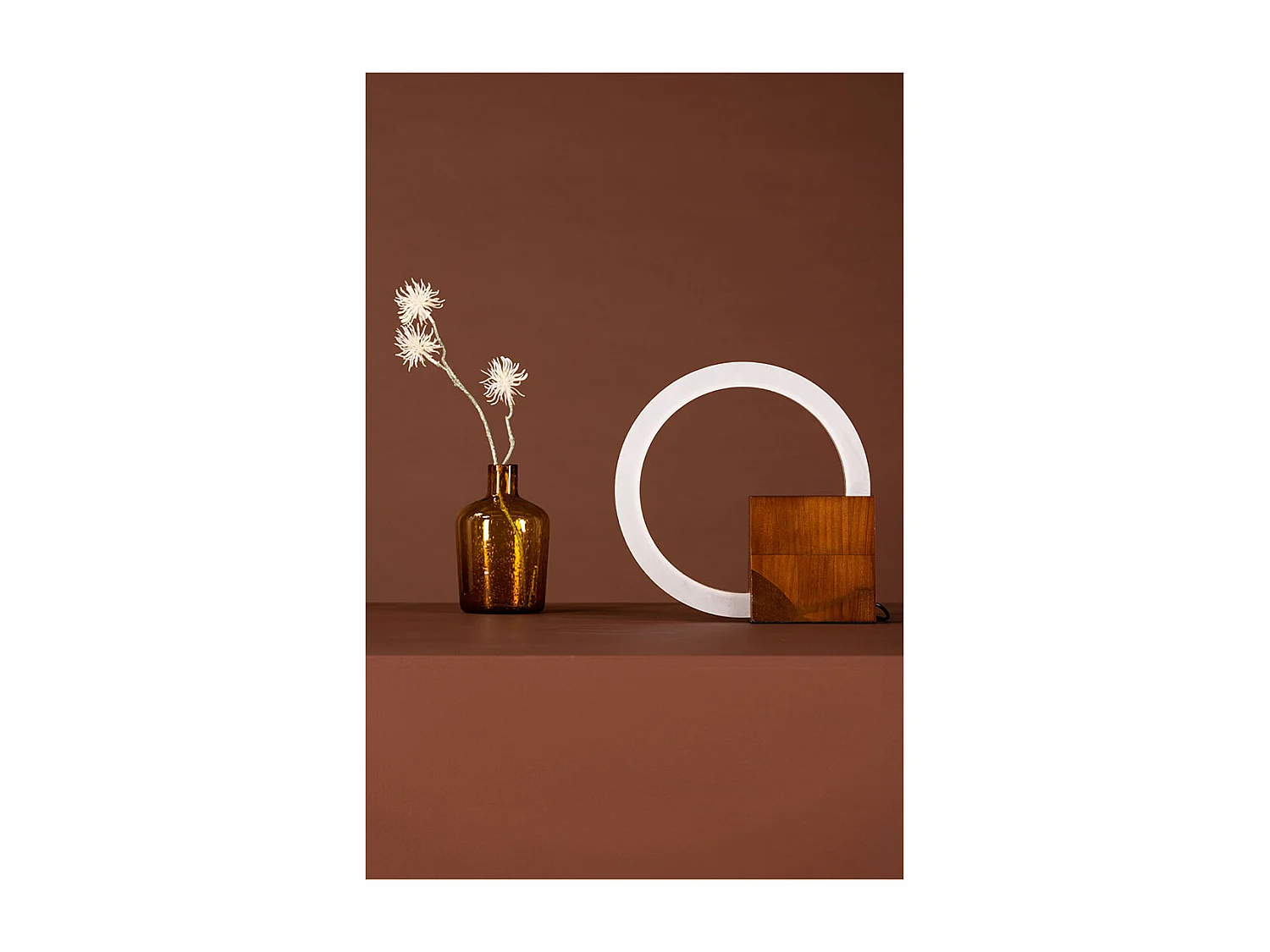 Lampe à Poser Design "Brive" 30cm Blanc