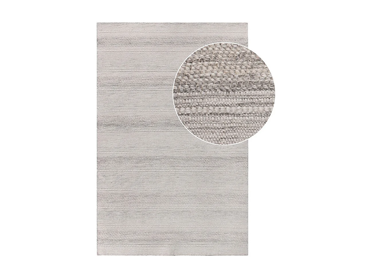 Adoni Teppich handgewebt 160x230cm offwhite, hellgrau.