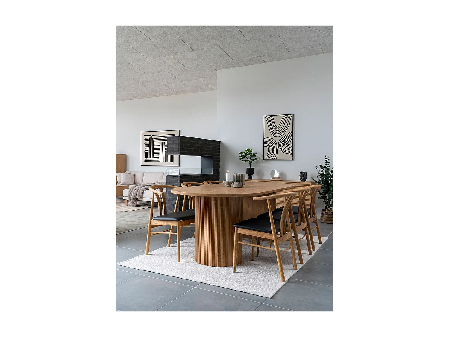 Adoni Teppich handgewebt 160x230cm offwhite, hellgrau.