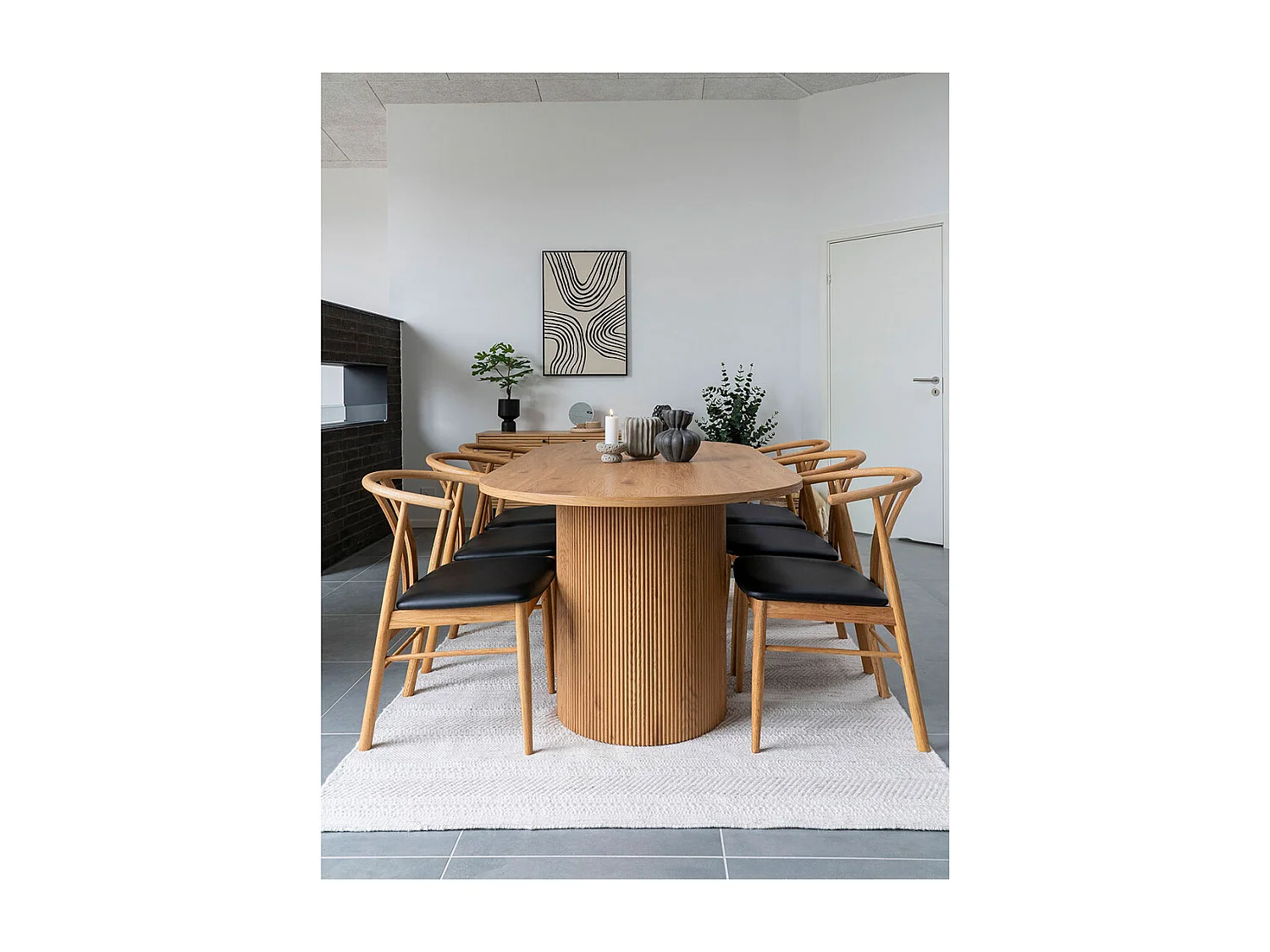 Adoni Teppich handgewebt 160x230cm offwhite, hellgrau.