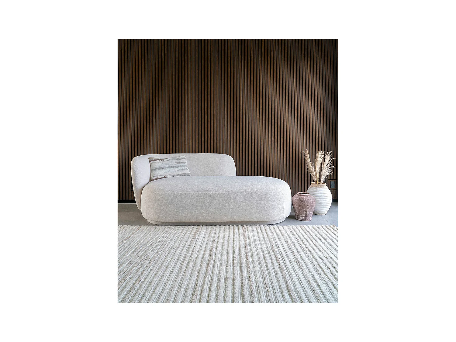 Mango Teppich handgetuftet 160x230cm offwhite.
