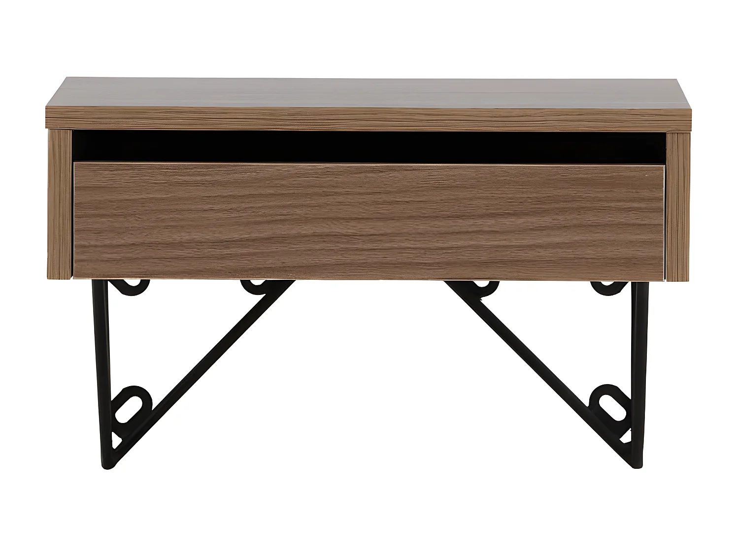 Holy Nachttisch wandhängend 30x41cm Nussbaum.