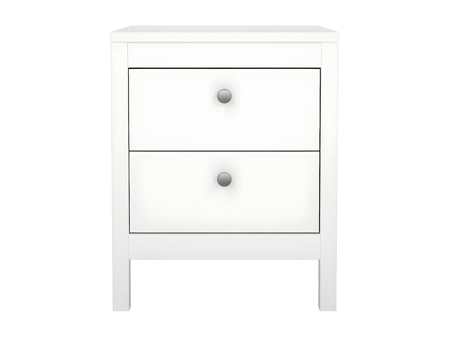 Madrid Nachttisch 2 Schubladen weiß.