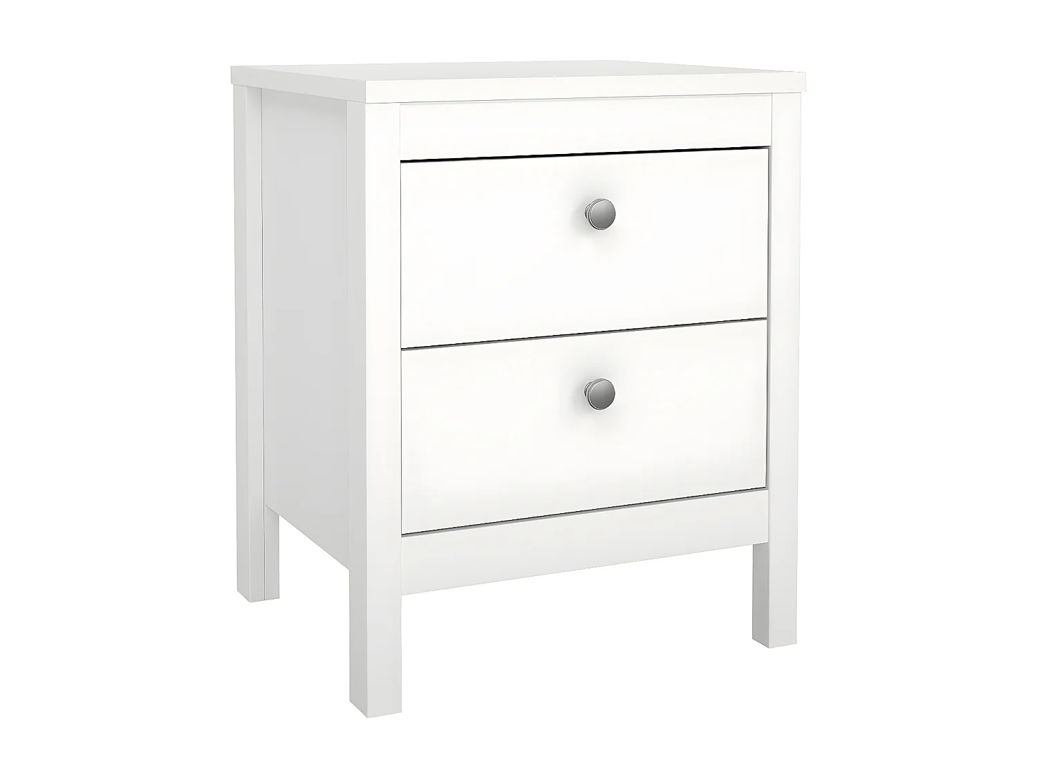 Madrid Nachttisch 2 Schubladen weiß.