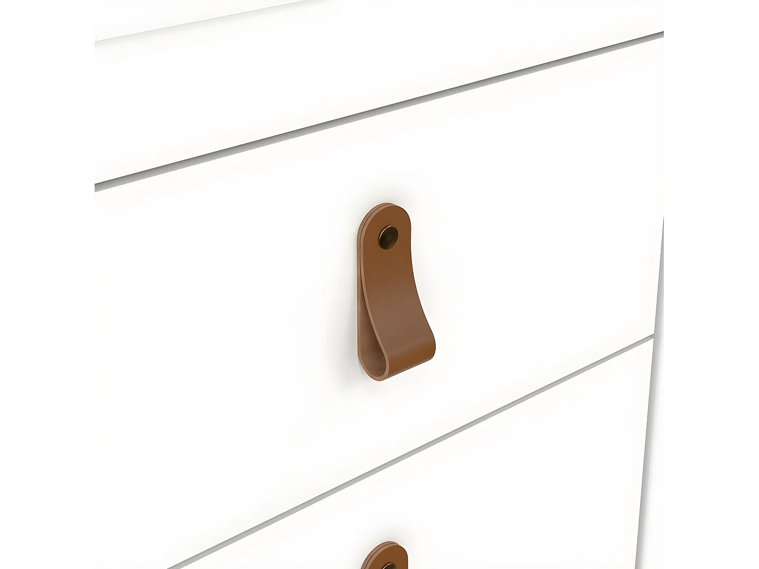 Madrid Nachttisch 2 Schubladen weiß.