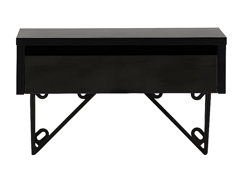 Holy Nachttisch wandhängend 30x41cm schwarz.