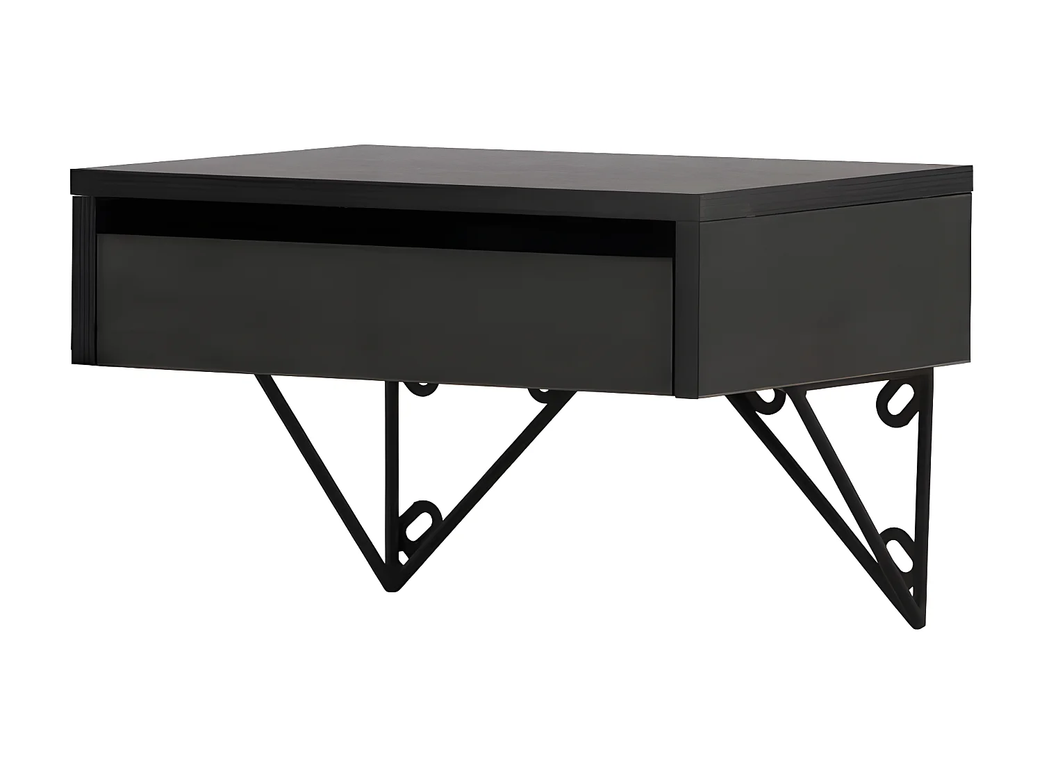 Holy Nachttisch wandhängend 30x41cm schwarz.