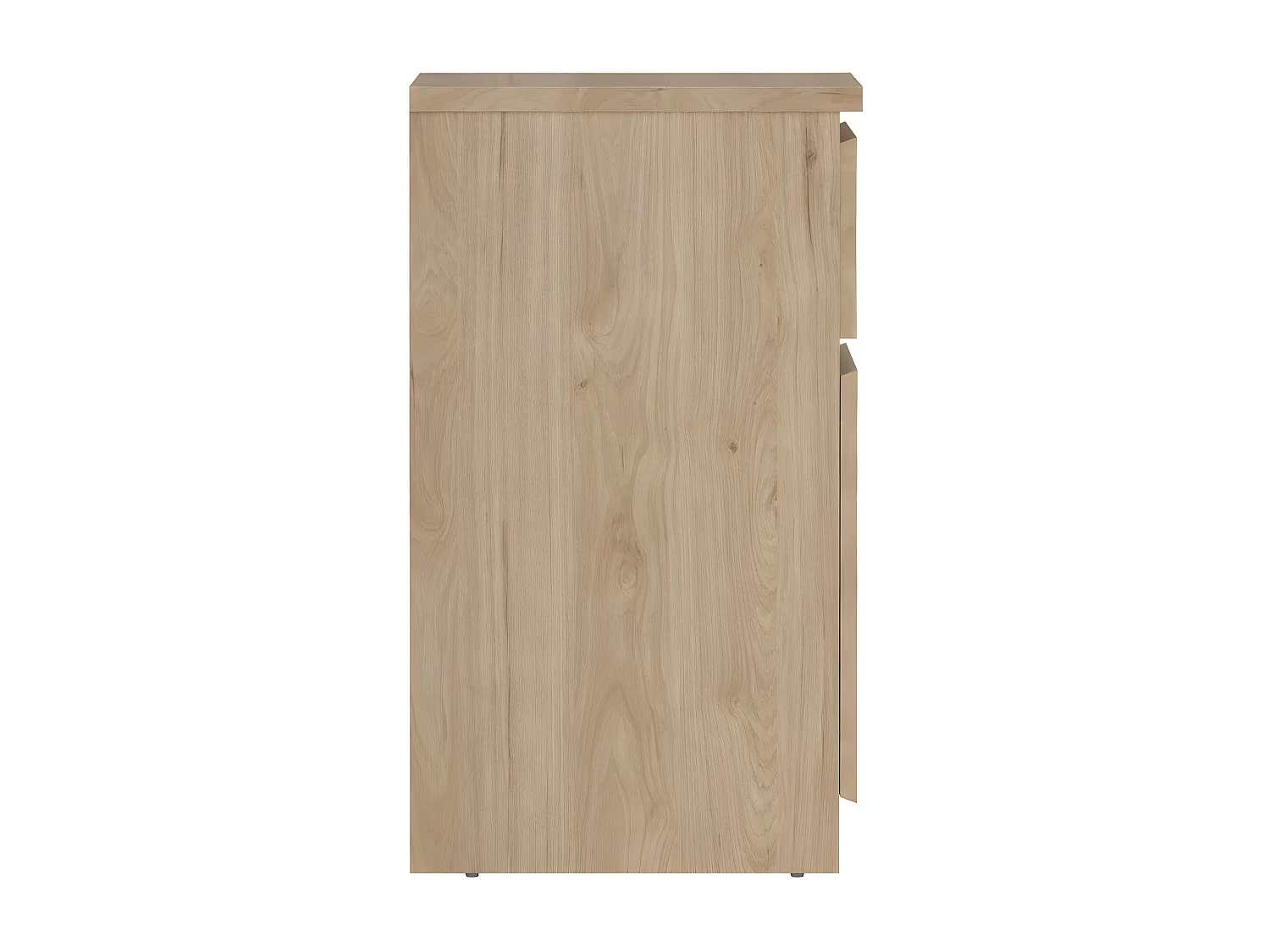 Naia table de nuit porte réversible 1 porte 1 tiroir noyer décor.