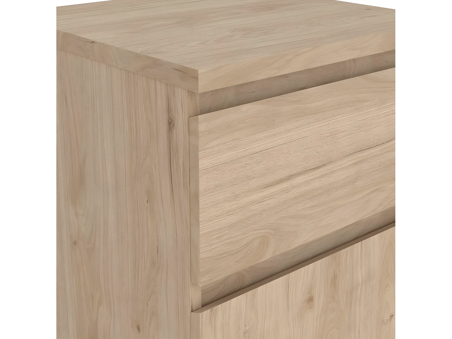 Naia table de nuit porte réversible 1 porte 1 tiroir noyer décor.