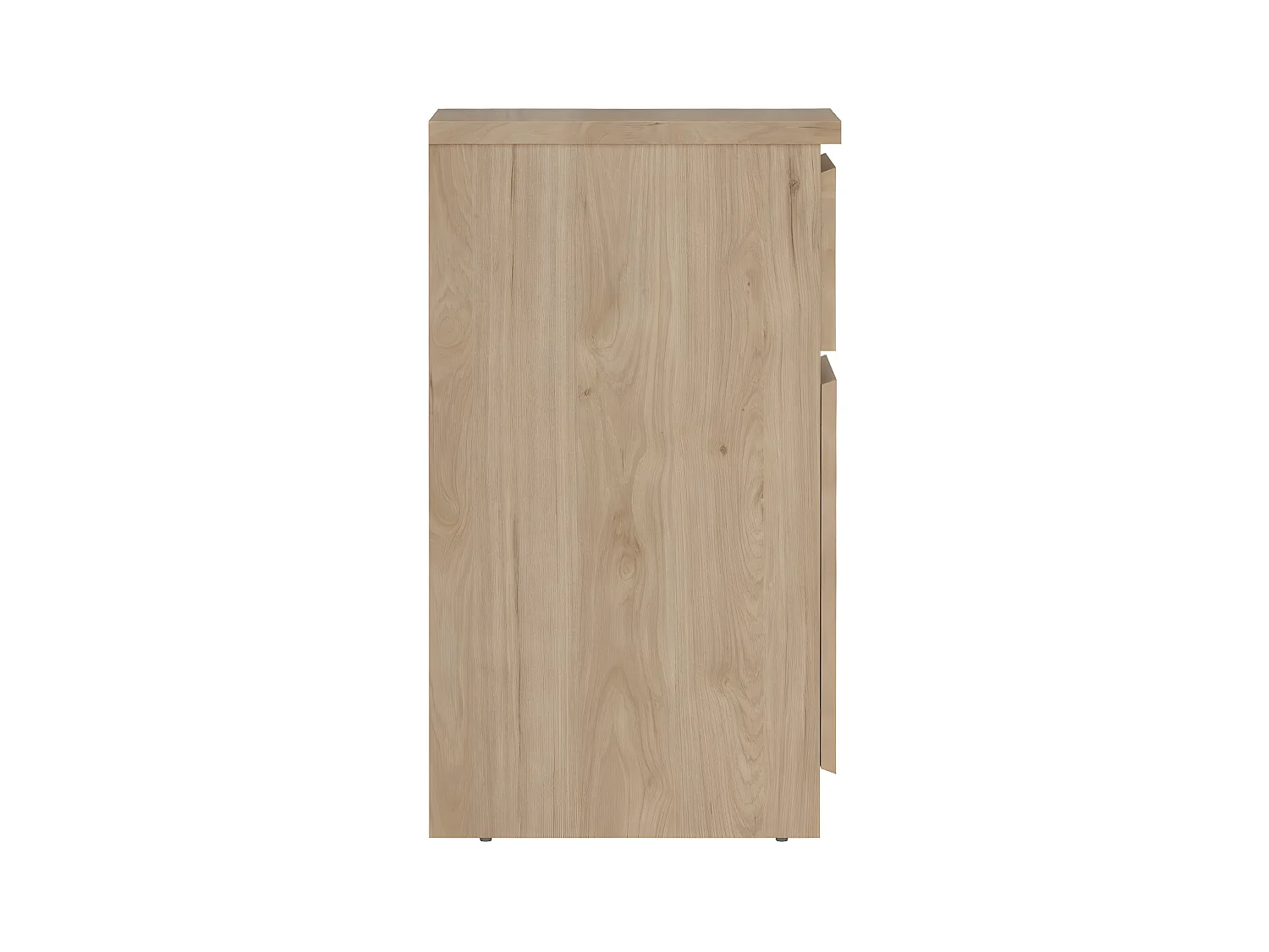 Naia table de nuit porte réversible 1 porte 1 tiroir noyer décor.
