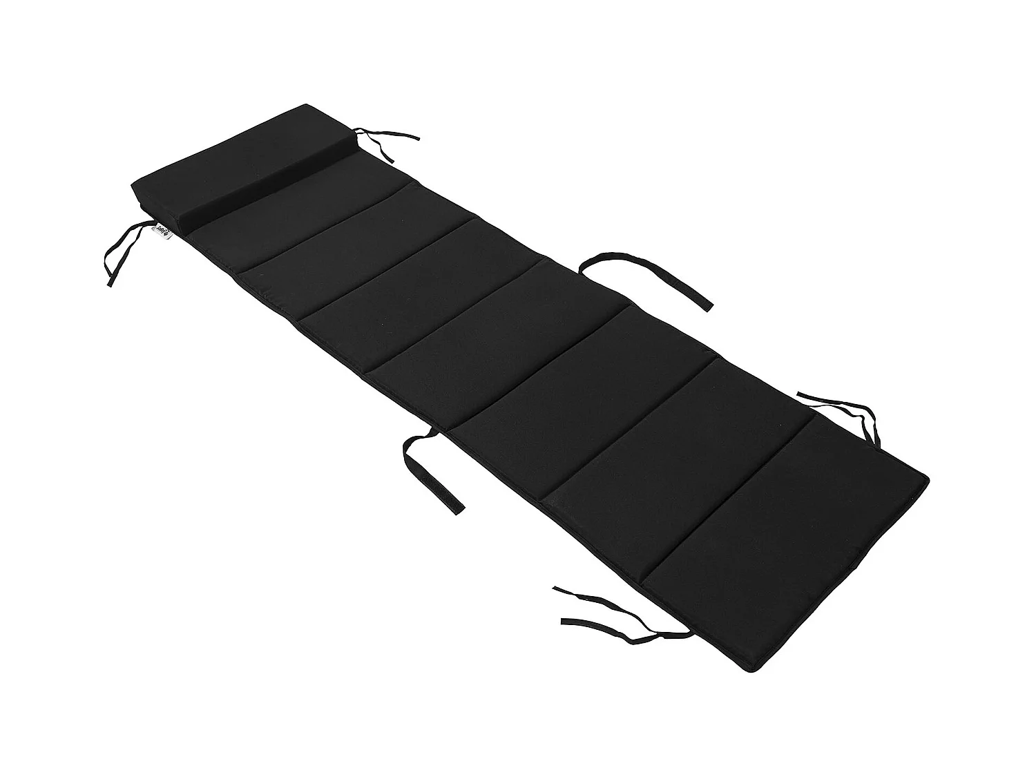 SoBuy OGS28-P02 Coussin Forme Ergonomique Surmatelas rembourré avec l'appui-tête pour Fauteuil à Bascule Jardin - Noir