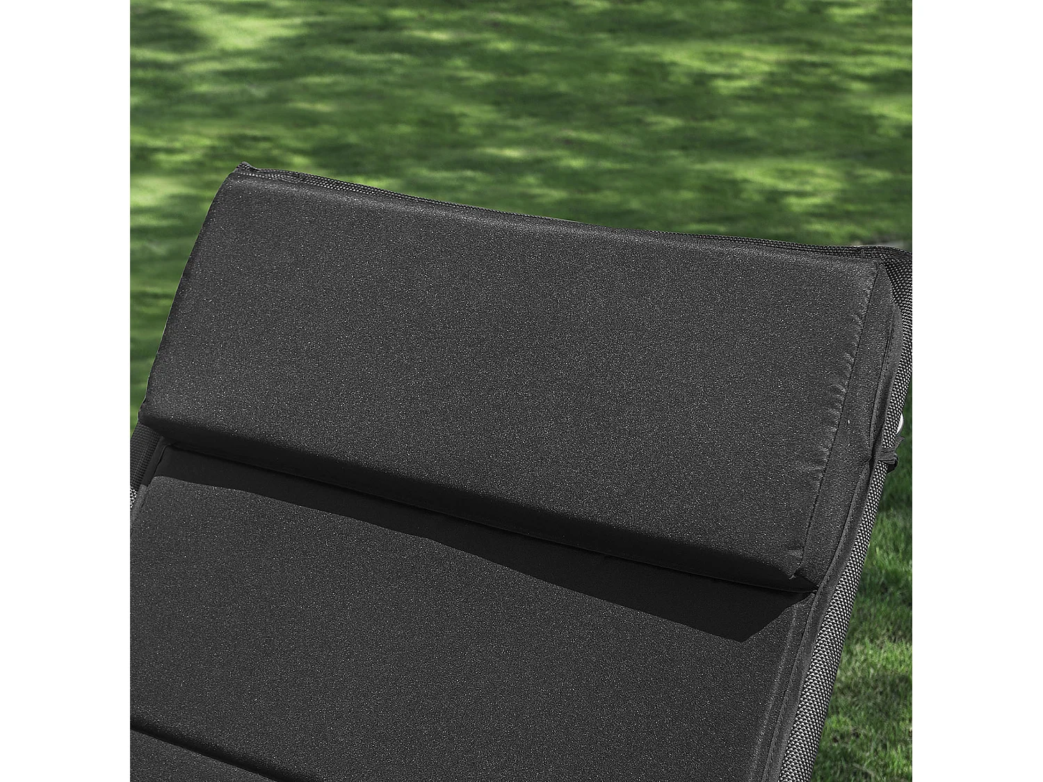 SoBuy OGS28-P02 Coussin Forme Ergonomique Surmatelas rembourré avec l'appui-tête pour Fauteuil à Bascule Jardin - Noir
