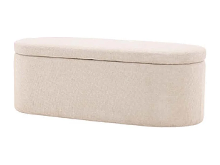 Potenza pouf avec rangement offwhite.