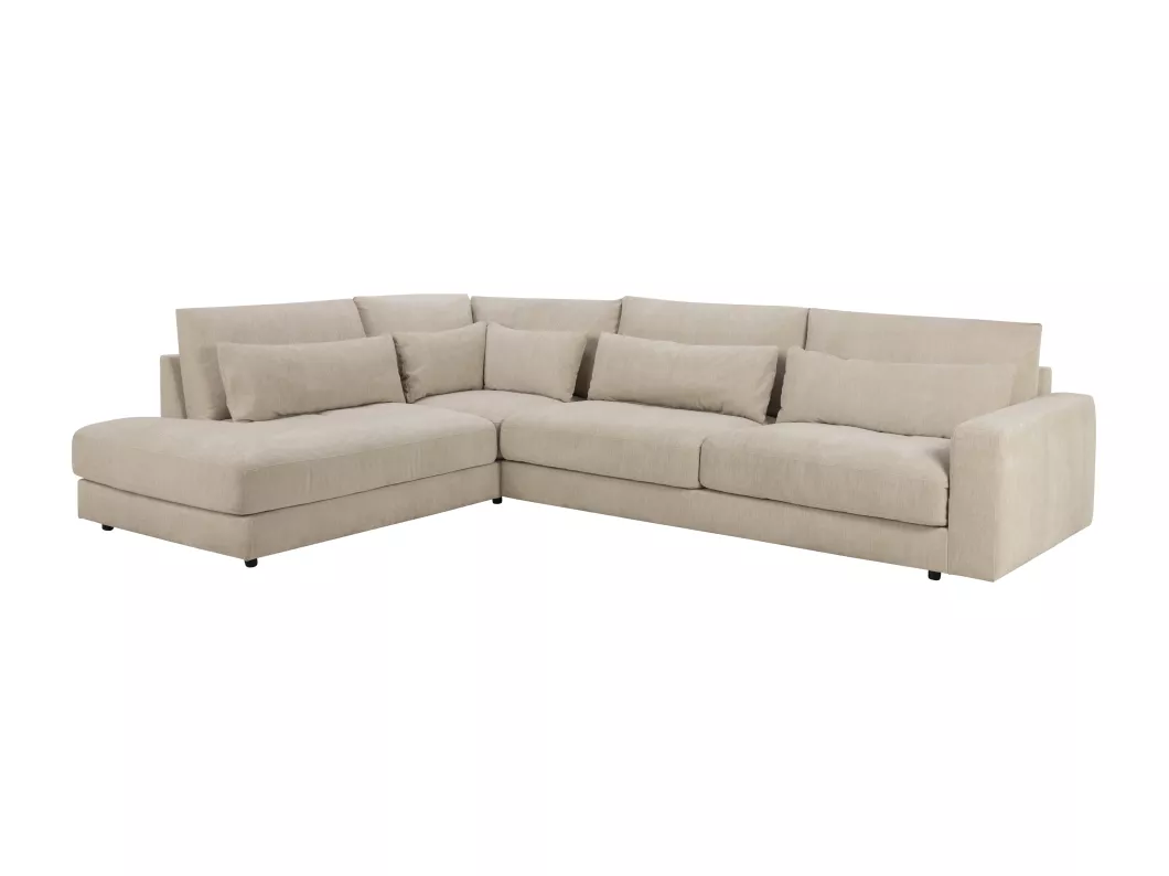 Kauf Unique Marstrand Ecksofa mit schwarzen Beinen. Creme//Linksgewendet