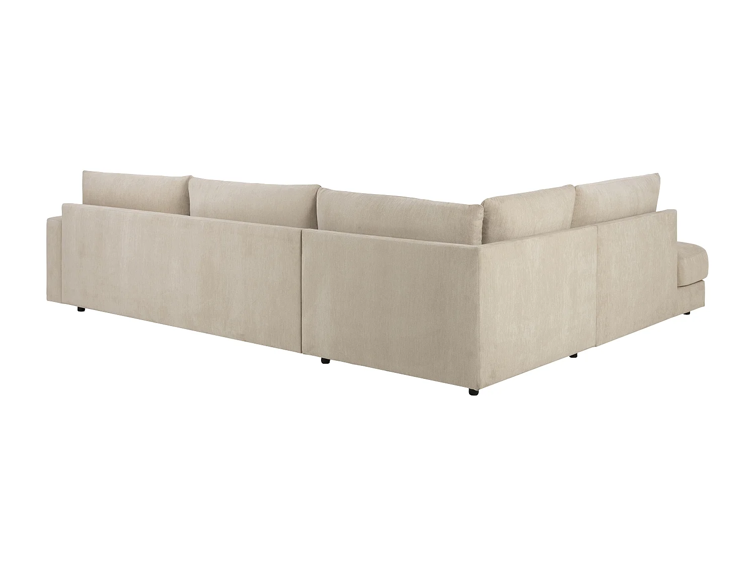 Marstrand Canapé d'angle avec pieds noirs.